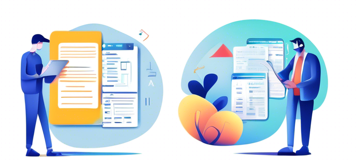 Illustration of structured and unstructured data types